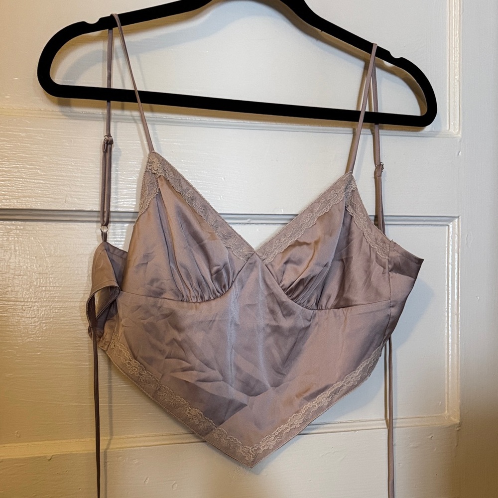 Purple lace top